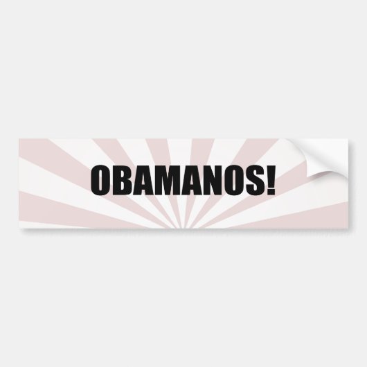 OBAMANOS (2) BUMPERSTICKER (Voorkant)