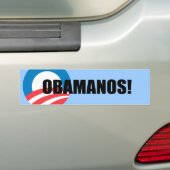 OBAMANOS (2) BUMPERSTICKER (Op auto)
