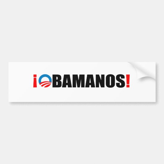 OBAMANOS BUMPERSTICKER (Voorkant)
