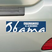 OBAMANOS - SI, LO HICIMOS BUMPERSTICKER (Op auto)