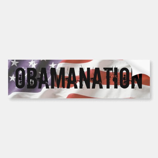 OBAMANTIE-Bumpersticker Bumpersticker (Voorkant)