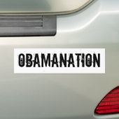 OBAMANTIE-Bumpersticker Bumpersticker (Op auto)