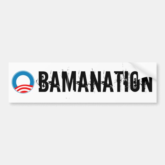 OBAMANTIE-Bumpersticker Bumpersticker (Voorkant)