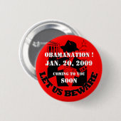 OBAMANTIE, IRS RONDE BUTTON 5,7 CM (Voorkant /achterkant)
