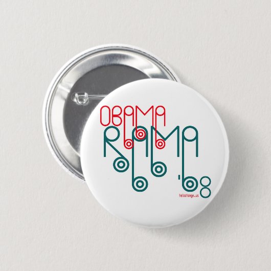 OBAMARAMA RONDE BUTTON 5,7 CM (Voorkant /achterkant)