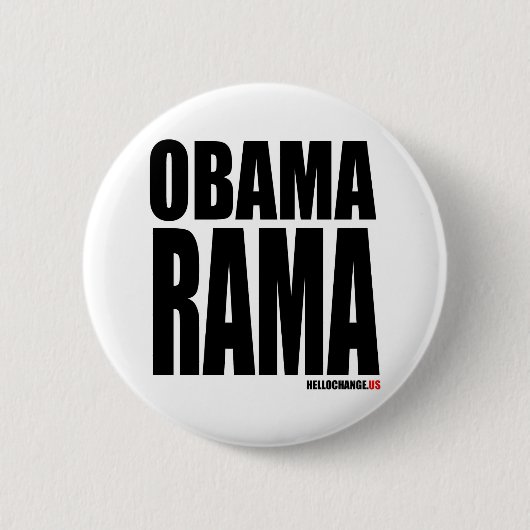 OBAMARAMA RONDE BUTTON 5,7 CM (Voorkant)