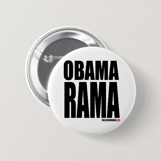 OBAMARAMA RONDE BUTTON 5,7 CM (Voorkant /achterkant)