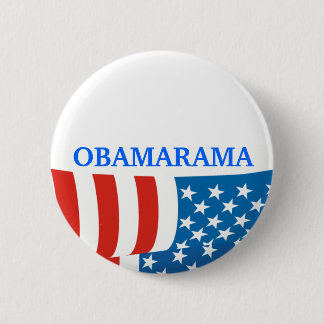 Obamarama vlag ronde button 5,7 cm