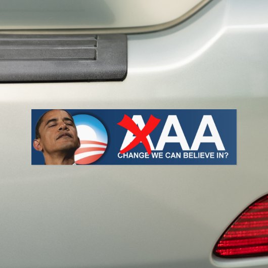 Obama's AA-rating Bumpersticker (Op auto)