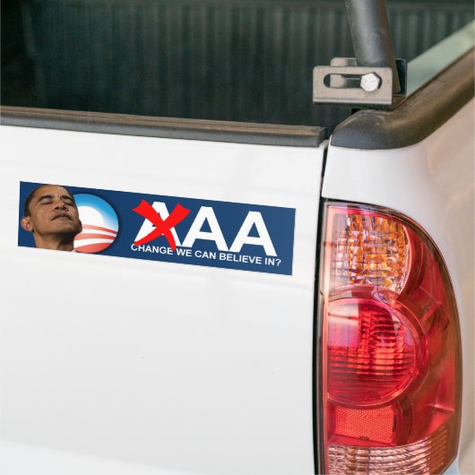Obama's AA-rating Bumpersticker (Op Truck)