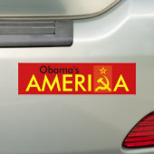 Obama's AmeriKa Bumpersticker (Op auto)