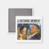 Obama's bepalende moment magneet (Voorkant / Achterkant)