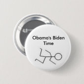 Obama's Biden Time Ronde Button 5,7 Cm (Voorkant /achterkant)
