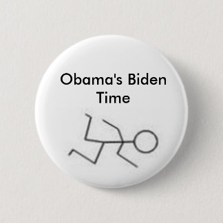 Obama's Biden Time Ronde Button 5,7 Cm
