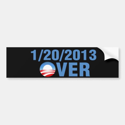 Obama's Bumpersticker op de laatste dag (Voorkant)