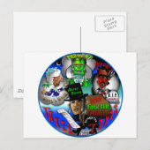 Obama's geesten van Kerstmis Feestdagenkaart (Voorkant / Achterkant)