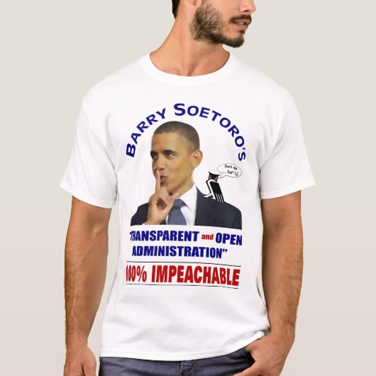 Obama's geheime plannen t-shirt (Voorkant)