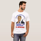 Obama's geheime plannen t-shirt (Voorkant volledig)