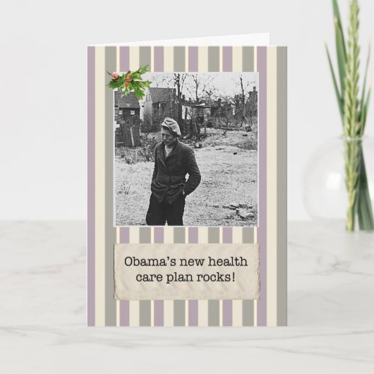 Obama's Gezondheidsplan Kerst Kaarten (Voorkant)