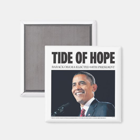 Obama's hoopvolle magneet (Voorkant / Achterkant)