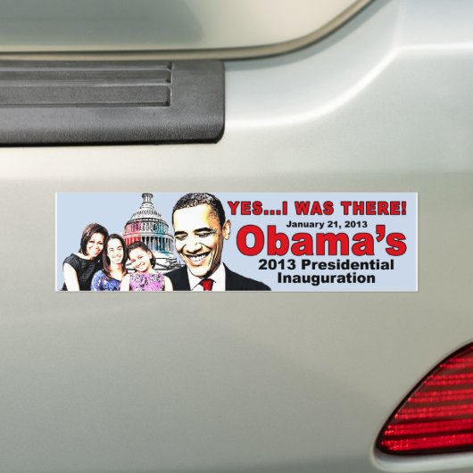 Obama's Inauguration bumper sticker uit 2013 (Op auto)