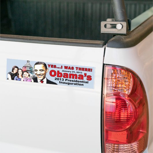 Obama's Inauguration bumper sticker uit 2013 (Op Truck)