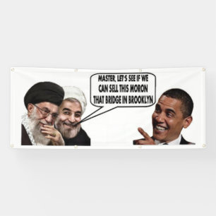 OBAMA'S IRAANSE DEAL 2.5' x 6' Outdoor Banner