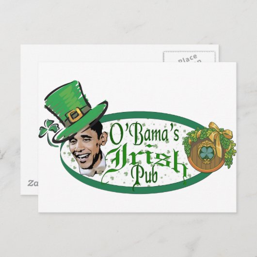 Obama's Irish Pub Briefkaart (Voorkant / Achterkant)