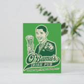 Obama's Irish Pub Briefkaart (Staand voorkant)