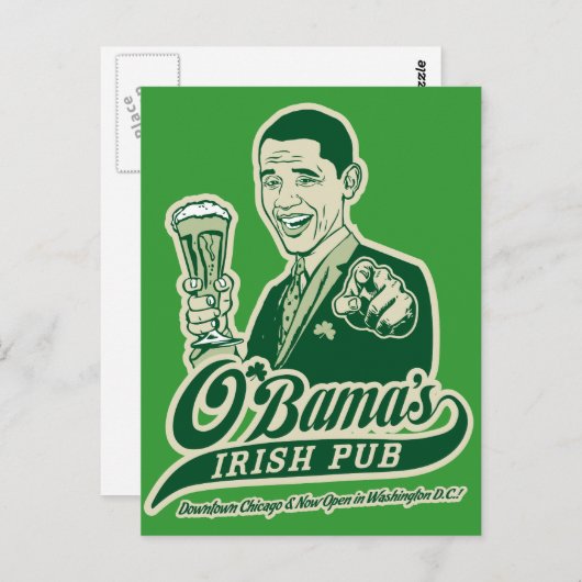 Obama's Irish Pub Briefkaart (Voorkant / Achterkant)