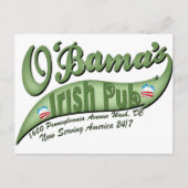 O'bama's Irish Pub Briefkaart (Voorkant)