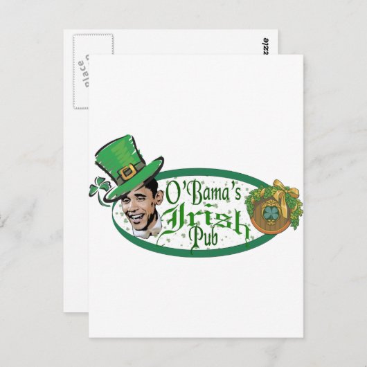 Obama's Irish Pub Briefkaart (Voorkant / Achterkant)