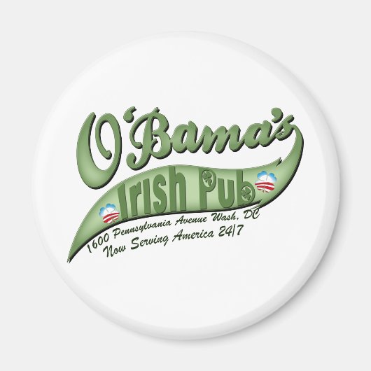 O'bama's Irish Pub Magneet (Voorkant)