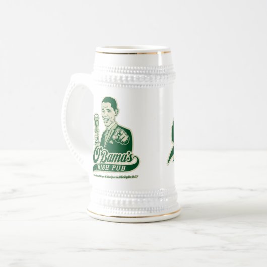 Obama's Irish Pub Mok (Voorkant links)