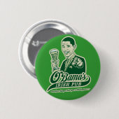 Obama's Irish Pub Ronde Button 5,7 Cm (Voorkant /achterkant)