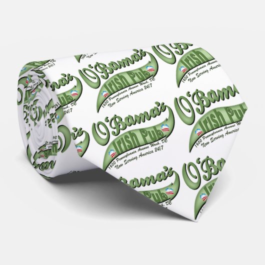 O'bama's Irish Pub Stropdas (Opgerold)