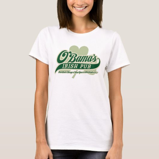 Obama's Irish Pub  T-Shirt (Voorkant)
