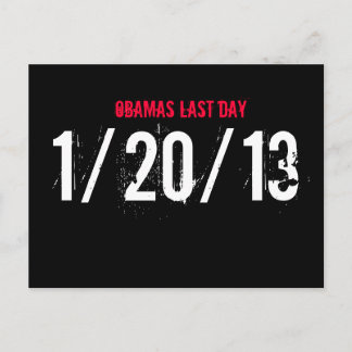 OBAMAS LAATSTE DAG, 20-01-13 BRIEFKAART