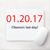 Obama's laatste dag muismat (Met muis)