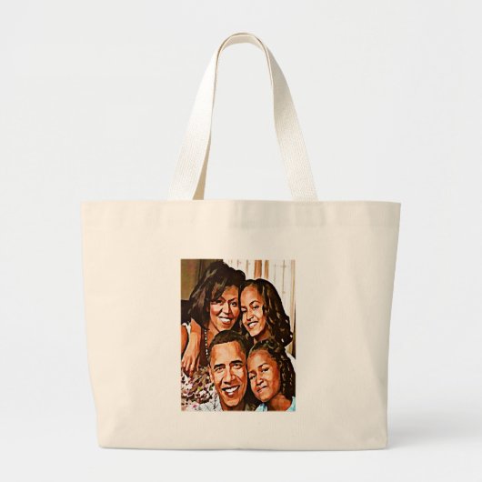 Obama's Love_ Grote Tote Bag (Voorkant)