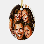 Obama's Love_ Keramisch Ornament (Voorkant)