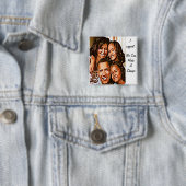 Obama's Love_ Vierkante Button 5,1 Cm (In situ)