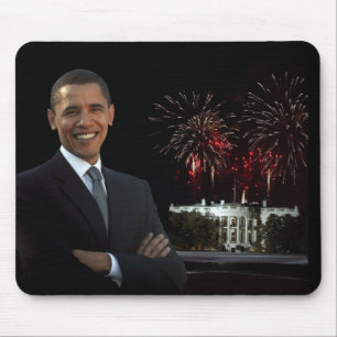 Obama's New House bij nacht Muismat