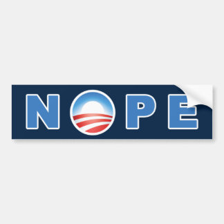 Obama's Nope Bumpersticker