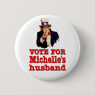 Obama's politieke ontwerp Stemming voor Michelle's Ronde Button 5,7 Cm