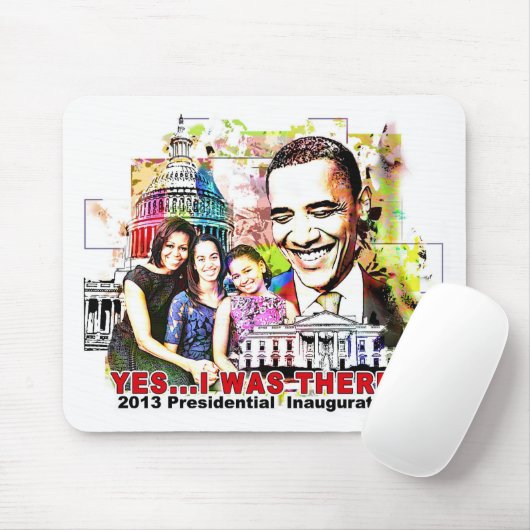 Obama's presidentiële inauguratie-muispad van 2013 muismat (Met muis)