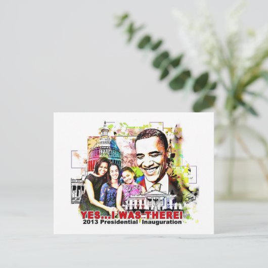 Obama's Presidentiële Inauguratie-postkaart 2013 Briefkaart (Staand voorkant)