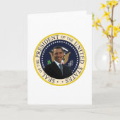 Obama's presidentiële zegel kaart (Gele Bloem)