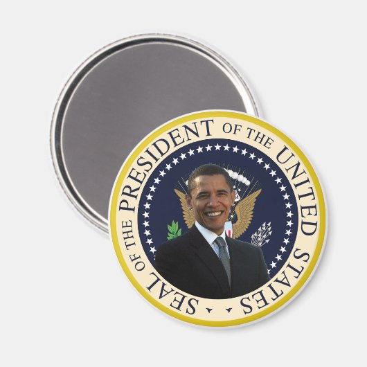 Obama's presidentiële zegel magneet (Voorkant / Achterkant)