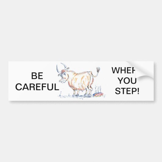 OBAMAS PROGRESSIVE SANDWICH FILLING BUMPERSTICKER (Voorkant)